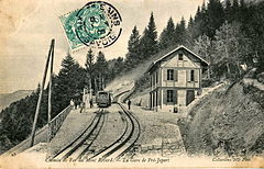 AIX-LES-BAINS - Chemin de fer du Mont Revard - La Gare de Pré-Japert