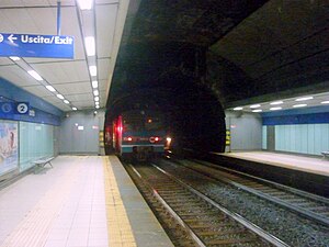 The Trenitalia-owned Line 2 Montesanto station