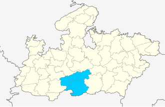 Map of Narmadapuram Division Narmadapuram division Madhya Pradesh locator map.svg