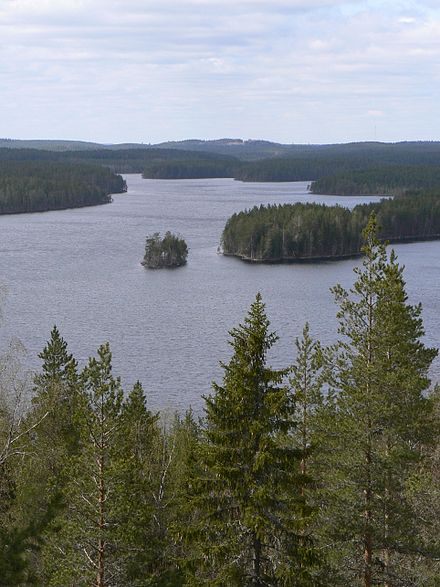 Neitijärvi ("Lady Lake") in the Ruunaa hiking area