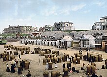 The beach in Scheveningen, Netherlands in c. 1900 Netherlands-Scheveningen-beach-1900.jpg