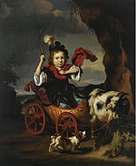 Portret van een jongen in een geitenkar, 1667, privécollectie