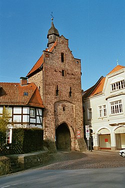 Niederntor, 15e-eeuwse toren in Blomberg.