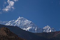 Vue sur le Nilgiri Nord depuis le pont.