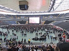 Public Viewing des Comeback-Konzerts in der damaligen Commerzbank-Arena in Frankfurt/Main