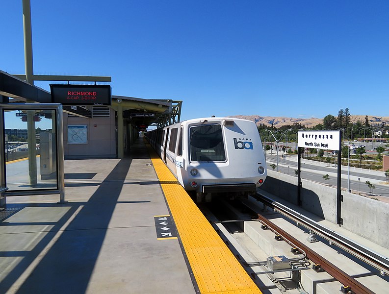 File:Orange Line train at Berryessa station, June 2020.JPG