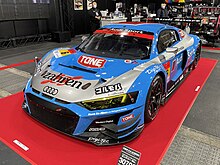 Osaka Auto Messe 2022 (87) - No.6 Team LeMans Audi R8 LMS in 2021 SUPER GT.jpg