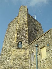 A photograph of Oxford Castle in the 21st century