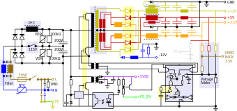 Power supply unit (computer) - Wikipedia  Computer Wiring Diagram Power Supply    Wikipedia