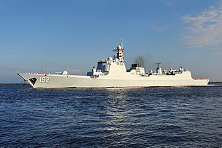 Type 052C destroyer Class of guided missile destroyers fielded by the Chinese Peoples Liberation Army Navy