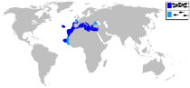 Pagellus erythrinus mapa.svg