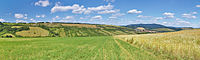 Čeština: Panoramatický pohled na Strání od severozápadu, okres Uherské Hradiště