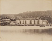 Penitentiary and Mount Arthur, Tasmania, ca. 1880, by Anson Brothers