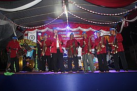 Calung jinjing performance in West Java, Indonesia.