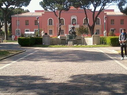 Piazza del Quadrato, where the city of Latina (then Littoria) was inaugurated in 1932