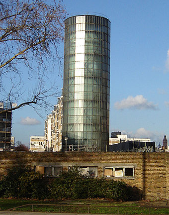 District heating accumulator tower, Pimlico
