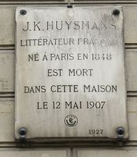 Commemorative plaque in 31 rue Saint-Placide, Paris, 6e