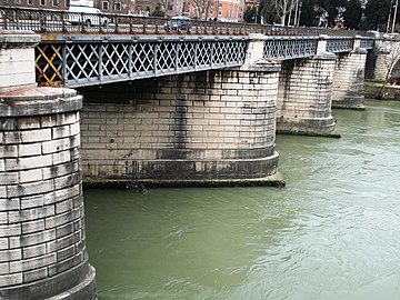 at Ponte Palatino, one of the Bridges of Rome