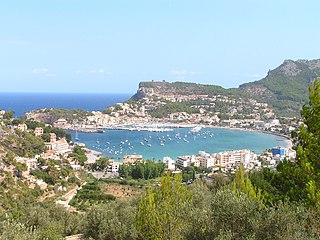 Port de Sóller Village in Balearic Islands, Spain