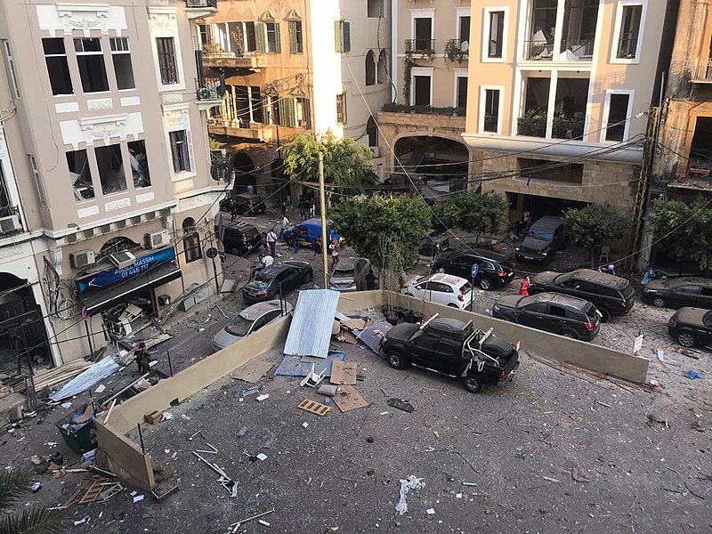 File:Port of Beirut explosion aftermath 4 August 2020.jpg