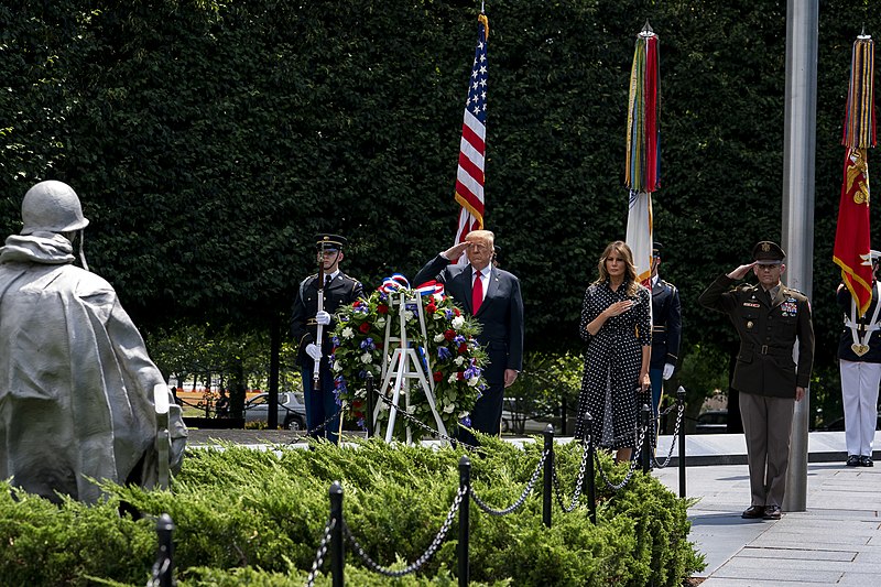 File:President Trump and the First Lady Participates in a Wreath Laying Ceremony (50058718497).jpg