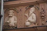 English: Detail from the town hall in Lemgo, Germany