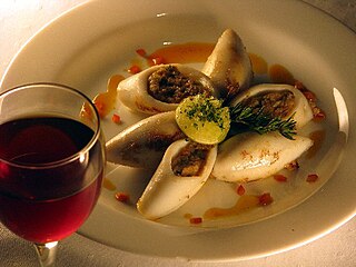 <span class="mw-page-title-main">Stuffed squid</span> Name for meals