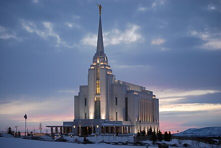 Rexburg Temple at Sunset