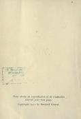 Tous droits de reproduction et de traduction réservés pour tous pays. Copyright 1911 by Bernard Grasset.