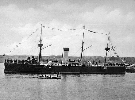 The protected cruiser Elisabeta (Elizabeth), built in 1888 by Armstrong