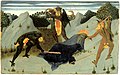 Saint Antony beaten by the devils, by Sassetta