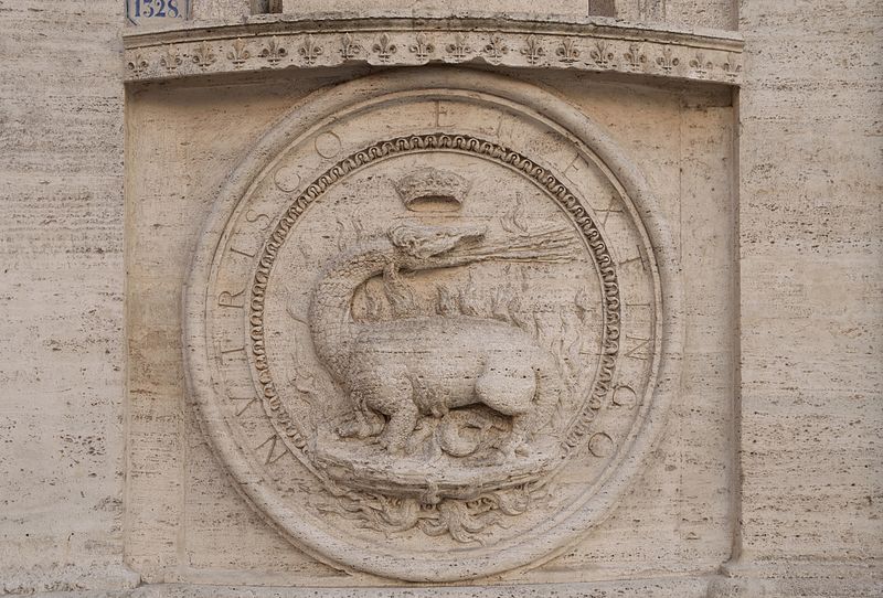 File:Salamander on the facade of the church of St. Louis of France.JPG