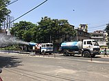 Sanitisation of street by KMC 02.jpg