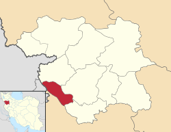 Location in Kurdistan Province