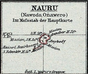 Schutzgebiet der Marshall-Inseln-Deutscher Kolonialatlas 1897-Nauru.jpg