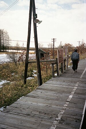 站台和车站大楼 （1989年3月）