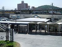 下関駅東口（暫定復旧後・2007年5月20日撮影）