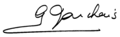 Signature de Georges Marchais