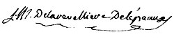 Louis Marie de La Revellière-Lépeauxʼ signatur