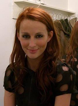 The song was compared to the works of Siobhan Donaghy (pictured). Siobhan Donaghy cropped.jpg