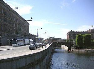 Slottskajen: Gade og havnekaj ved Stockholms Slot