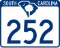 Южная Каролина шоссе 252 маркер