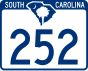 South Carolina Highway 252 marker