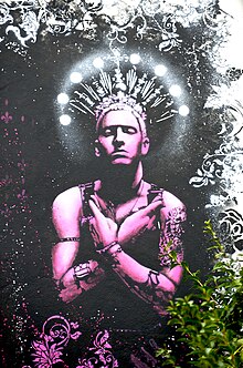 Œuvre d'Eminem à Southsea, en Angleterre.