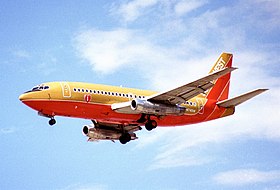 Un Boeing 737-200 de Southwest Airlines, principal utilisateur de l'avion.