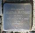 Martha Mathias, Kaiserdamm 10, Berlin-Charlottenburg, Deutschland