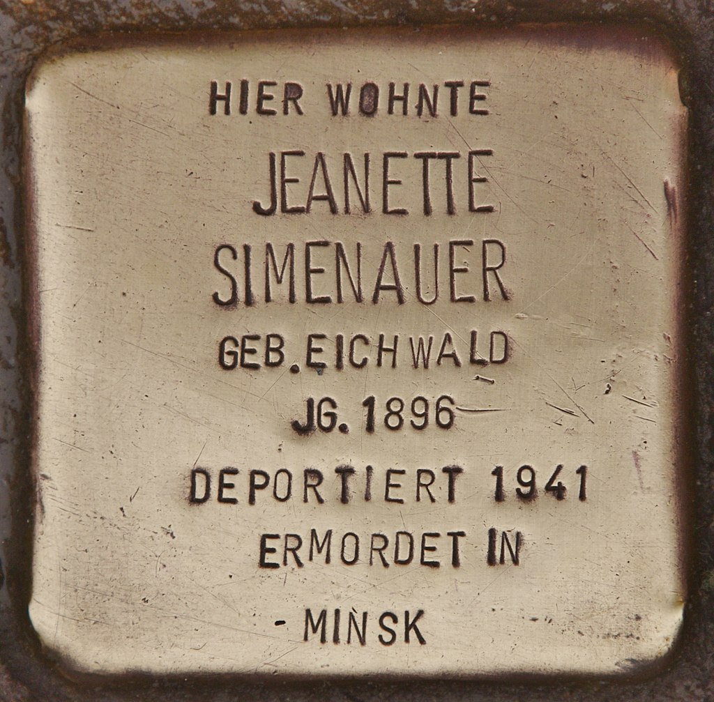 Stolperstein für Jeanette Simenauer (Kappeln).jpg