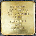 Stolperstein für Lucie Moses (Elisenstraße 3)