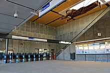 Lower concourse of Surrey Central's north stationhouse