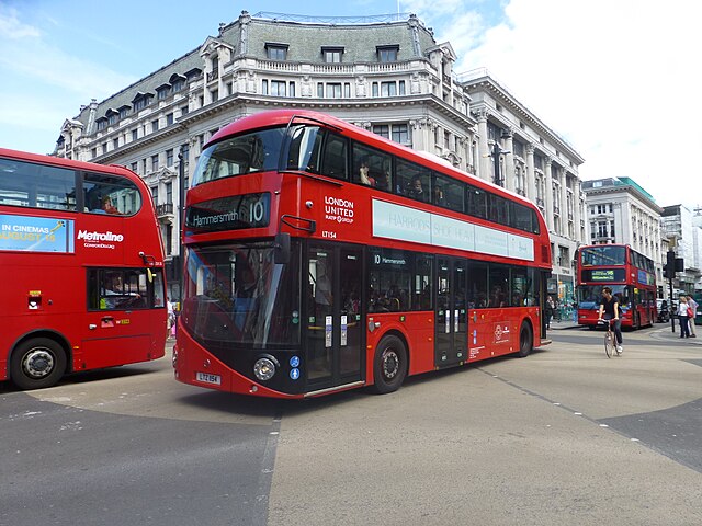 Buses in Oxford Street, London